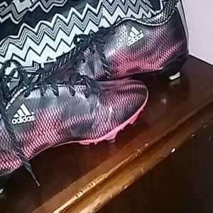 Adidas Pink,black,and grey soccer Cleats