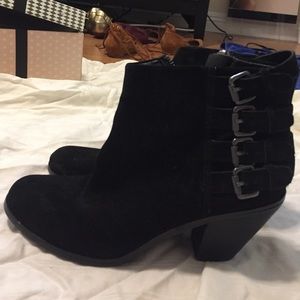 Suede booties worn 3 times