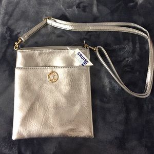 Cruise Club Silver Cross Body Bag