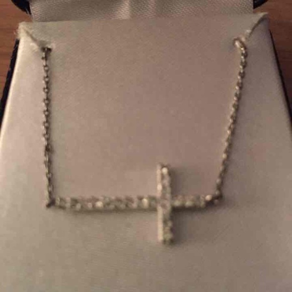 Horizontal Cross Necklace