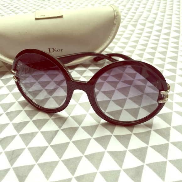 Christian Dior Round Frame Sunglasses Oversized