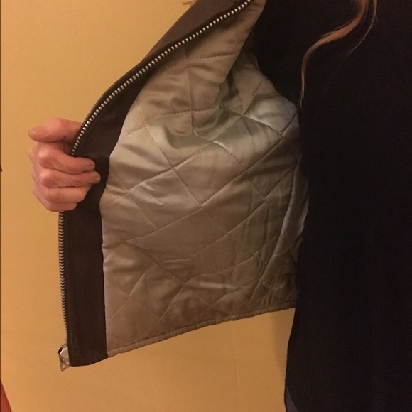 Vintage brown leather motorcycle jacket - Picture 3 of 6