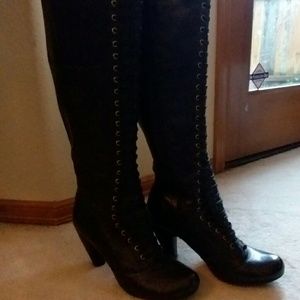 Tall Lace-Up Boots