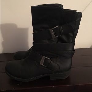 Women's Black American Rag Leather boots