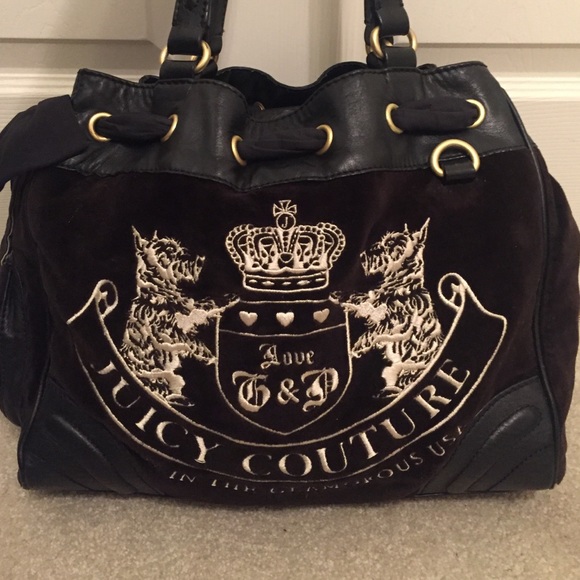 Juicy Couture Black Velvet Purse