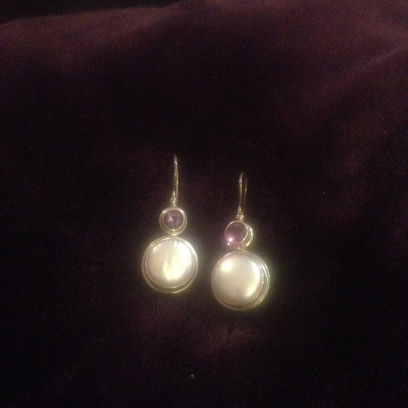 Authentic gemstone earrings