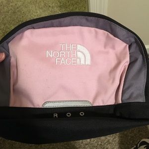 Pink North face 'roo' bag