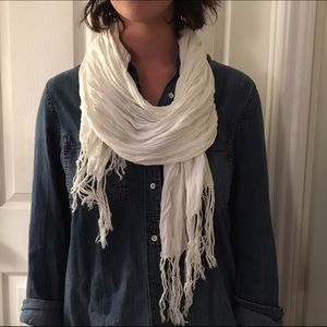 Pure White Scarf