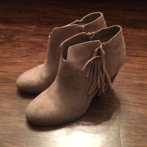 Heeled Fringe Booties