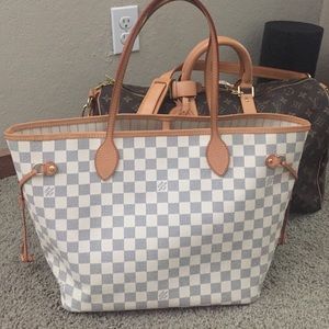 SOLD❤️️Louis Vuitton Neverfull mm damier azur