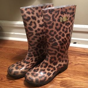Guess Cheetah Print Rainboots
