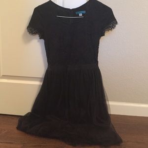 Lace and tulle party dress.