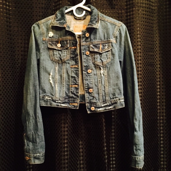 Blue short CropTop Denim  jacket