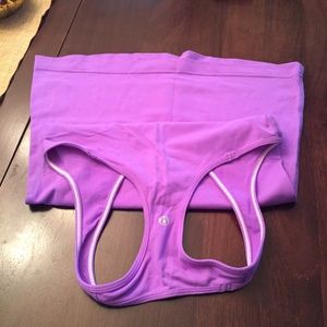 Purple Lulu lemon cool racerback tank.