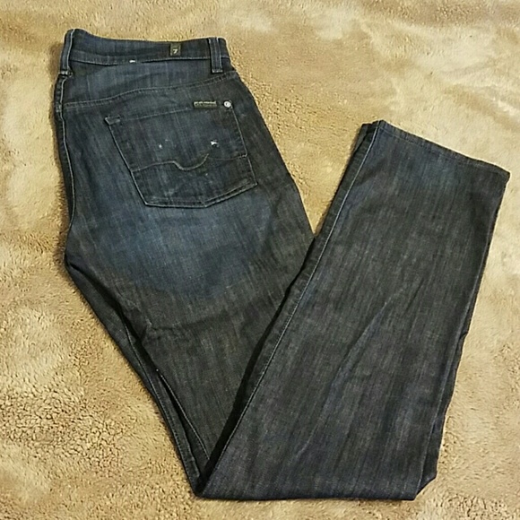7 for All Man Kind Straight Leg Jeans