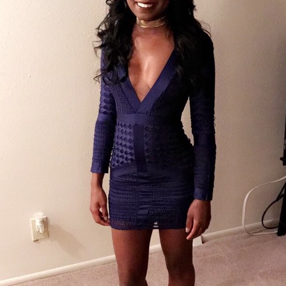 Missguided Dresses & Skirts - Soldout Missguided lace plunge bodycon