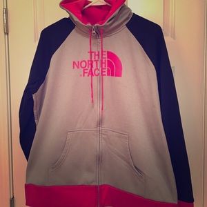 The North Face zip up sweatshirt
