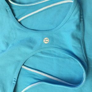 Blue Lululemon cool racerback tank.
