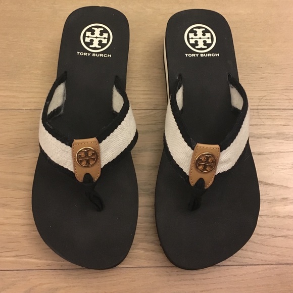 Tory Burch flip flops, size 7