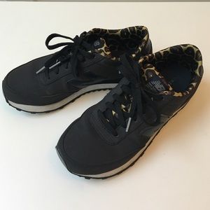 new balance/ leopard sneakers