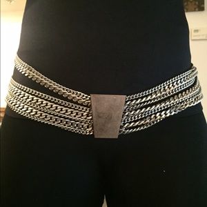Metal chain belt
