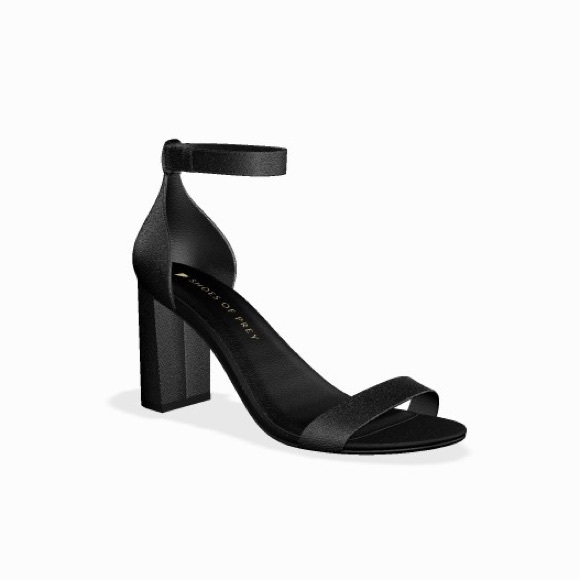 Shoes of Prey Shoes - Black Stacked Heels