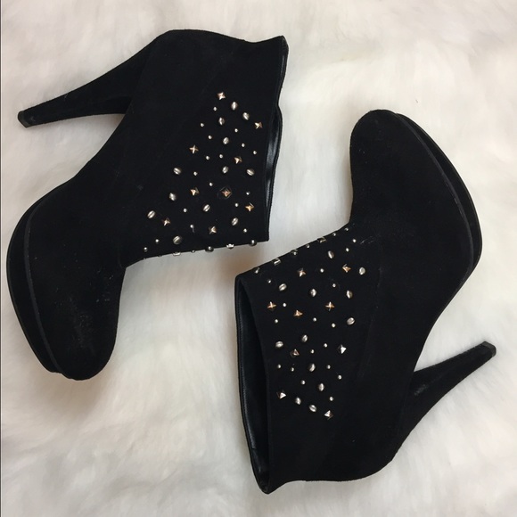 BCBGeneration Suede Studded Booties
