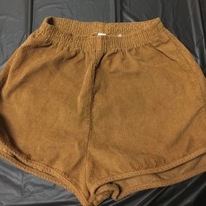 Rigid Corduroy High-Waist Short