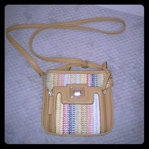 Bohemian knitted cross body bag