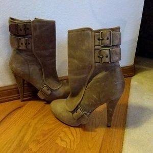 Buckled Mid-Height Ankle Booties