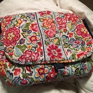 Vera Bradley Messenger Bookbag in Hope Garden