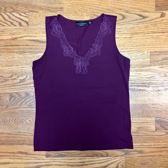 Lace Trim Top/Shell - Picture 4 of 6