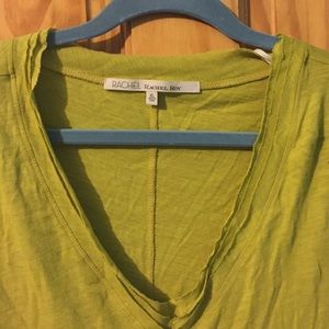 Rachel Roy green long sleeve zipper shirt