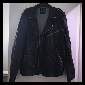Express - Men's Black Moto Jacket