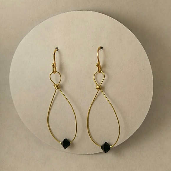 Swarovski crystals teardrop earrings