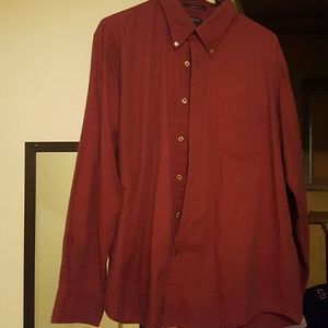 Dockers burgundy button down