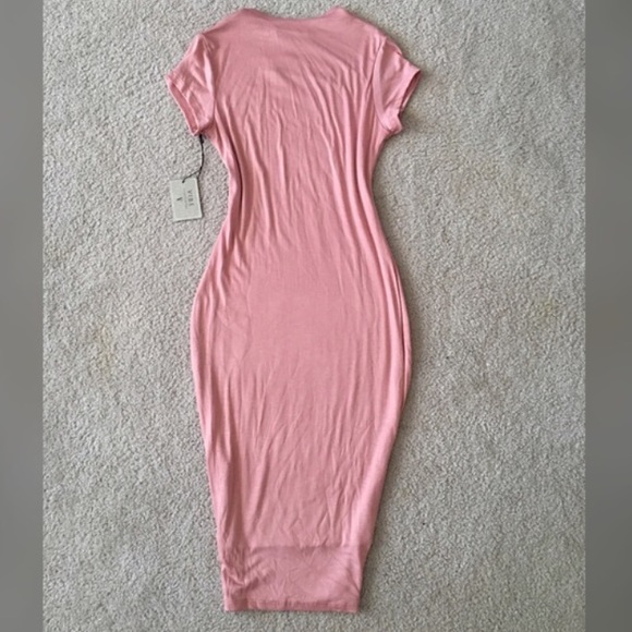 Blush midi dress