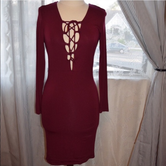 Lace up dress