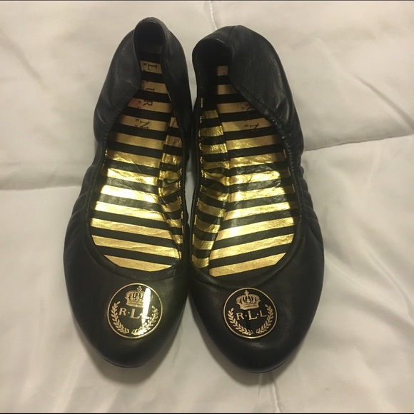 Lauren by Ralph Lauren black flats