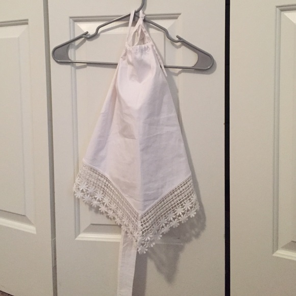 Guess open back, halter top