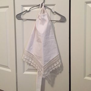 Guess open back, halter top