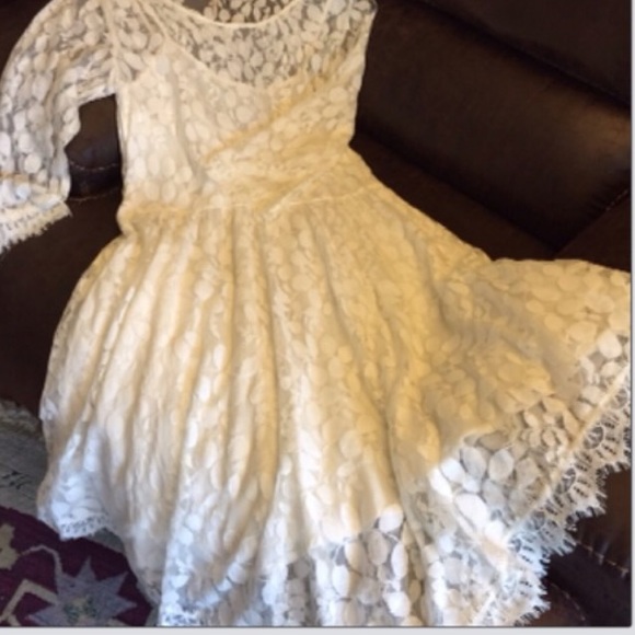 White lace dress