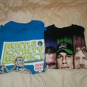 WWE tshirts lot of 2