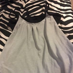 Athleta black & gray sports top