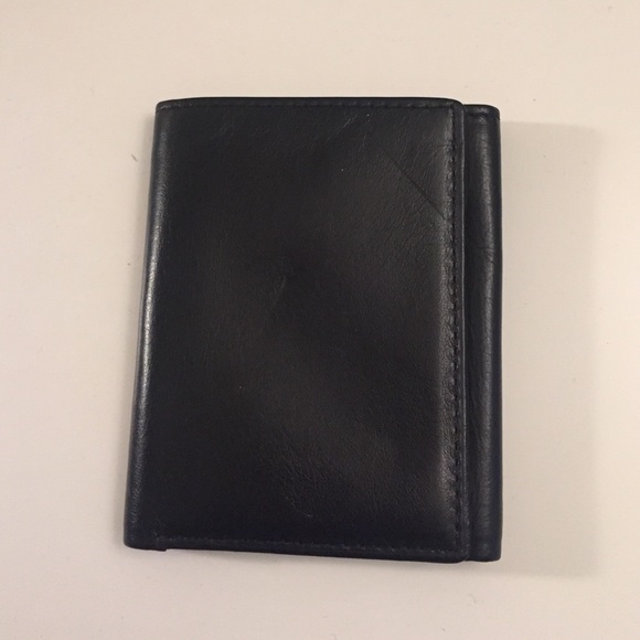 Plain Black Leather Wallet