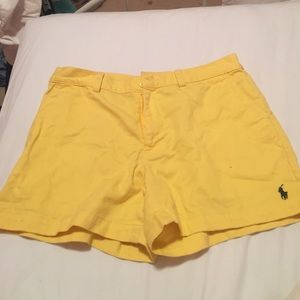 Yellow Ralph Lauren shorts