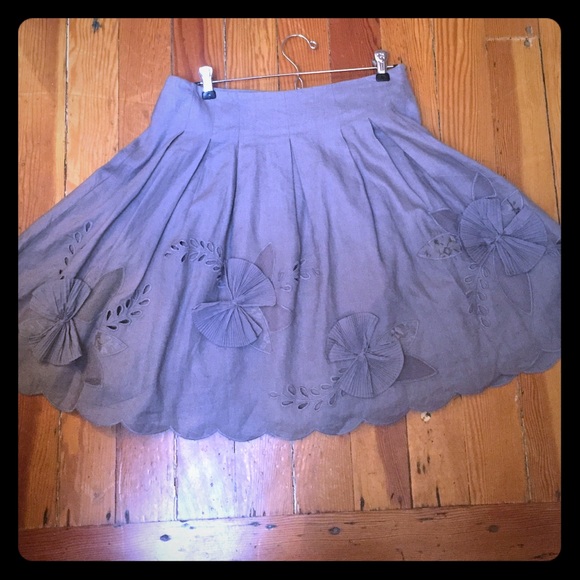 Anthropolgie Stunning Linen Skirt