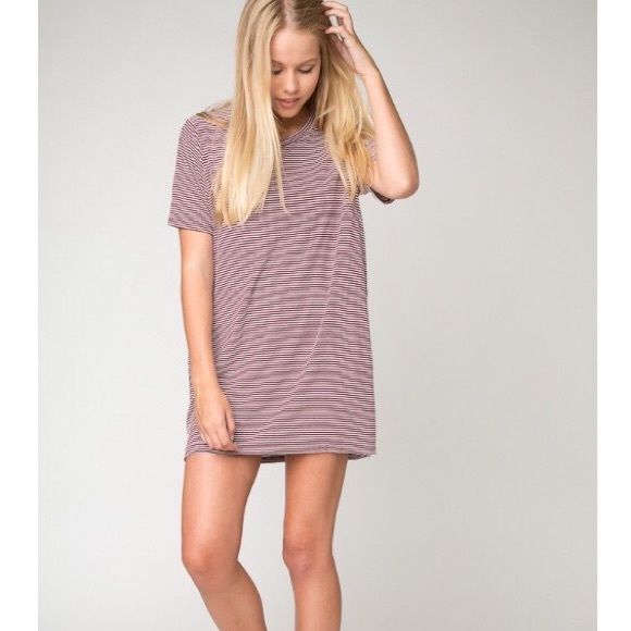 brandy melville red striped dress