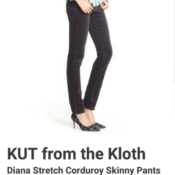 Kut from the Kloth Diana corduroy skinny pants - Picture 3 of 4