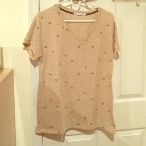 V-neck t-shirt with Bicycle pattern